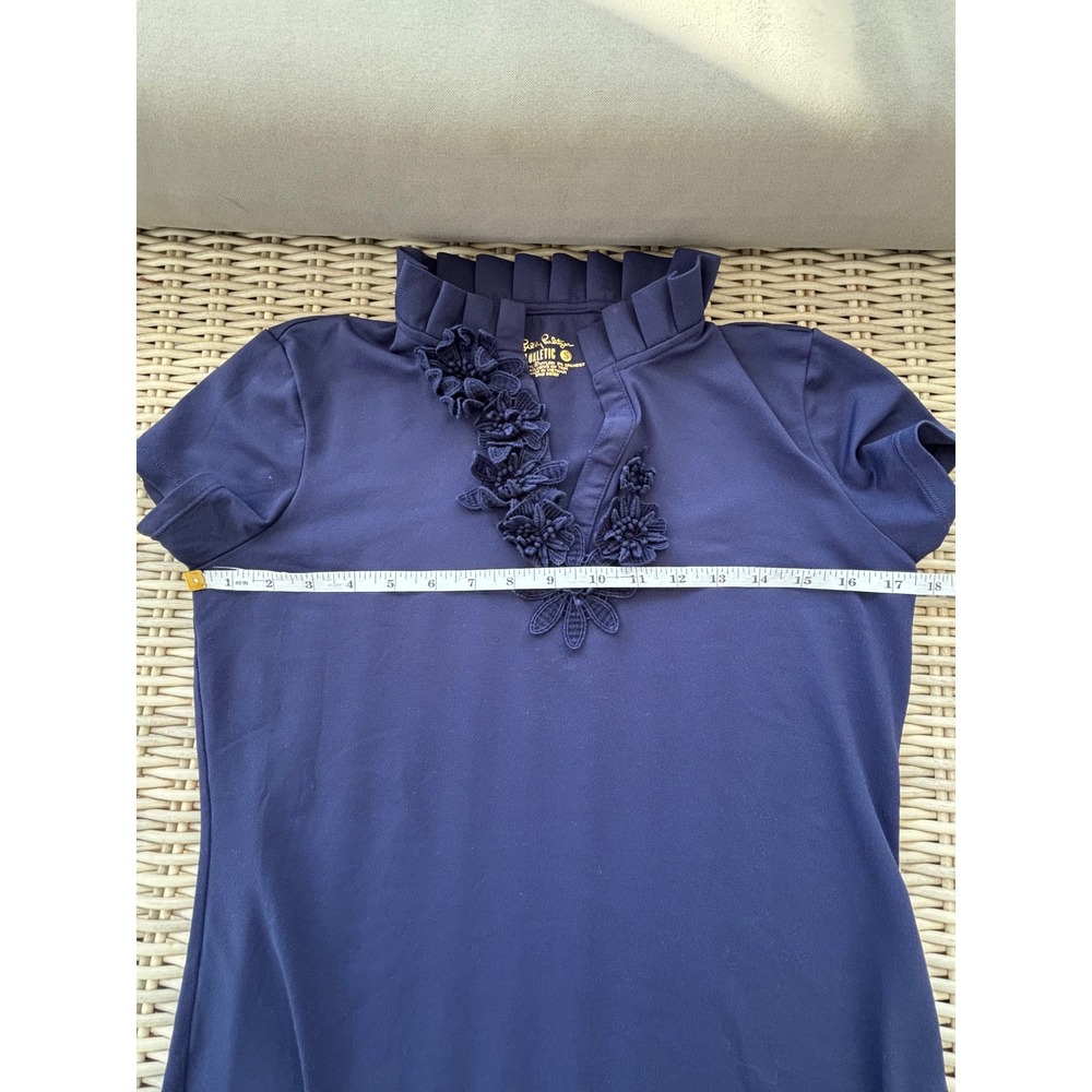 Lilly Pulitzer Luxletic UPF 50+ Floral Applique Top Small‎ athleisure pickleball - Picture 7 of 8